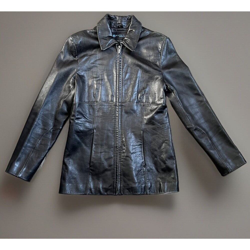 Reaction Kenneth Cole Women’s Leather Jacket Size S